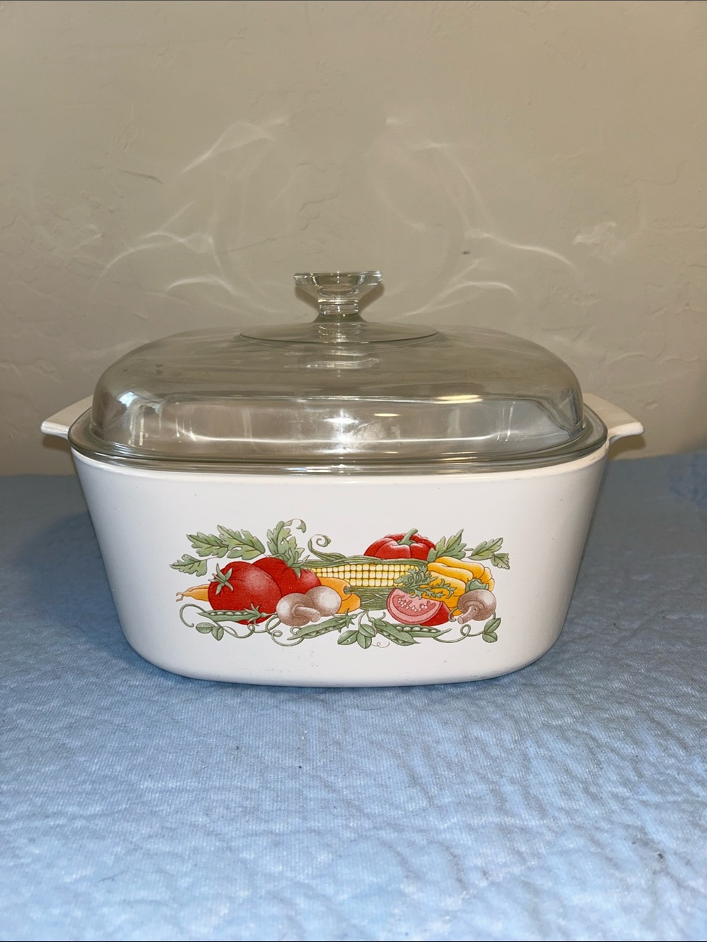 CorningWare Garden Harvest 5 Liter Lidded Casserole Dish A5B PYREX LID A120A 32